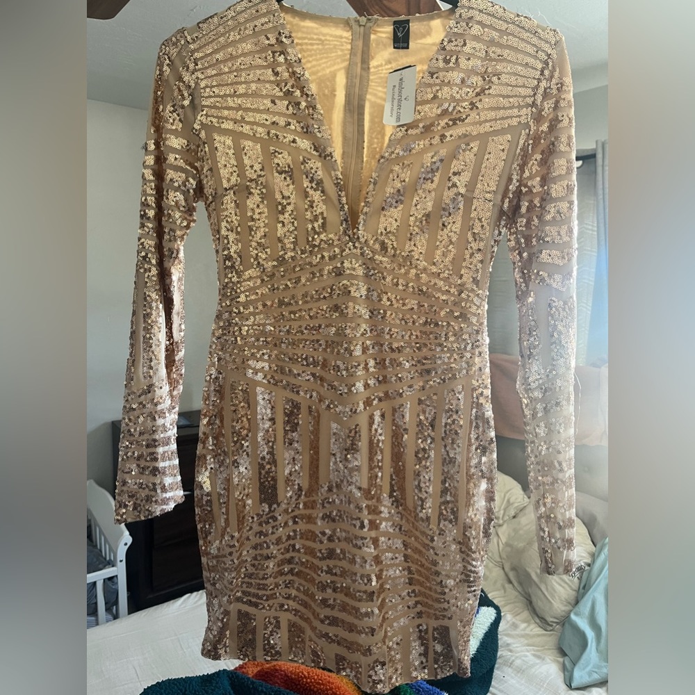New long sleeve sparkly dress from Windsor. The dress is a size Medium.